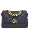 シャネル CHANEL CHANEL 19 ラージ ハンドバッグ AS1161 ネイビー ラムスキン ショルダーバッグ ゴールド金具 チェーンショルダー