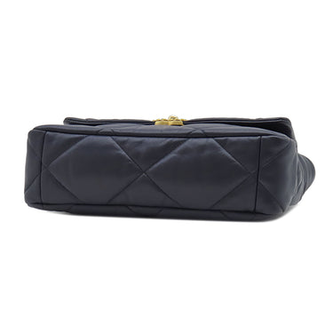 シャネル CHANEL CHANEL 19 ラージ ハンドバッグ AS1161 ネイビー ラムスキン ショルダーバッグ ゴールド金具 チェーンショルダー
