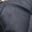 シャネル CHANEL CHANEL 19 ラージ ハンドバッグ AS1161 ネイビー ラムスキン ショルダーバッグ ゴールド金具 チェーンショルダー