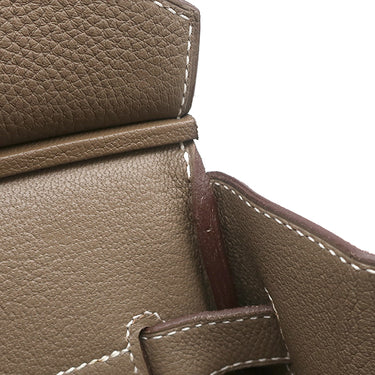 エルメス HERMES バーキン35 エトゥープ トゴ ハンドバッグ ゴールド金具 グレージュ