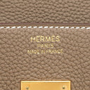 エルメス HERMES バーキン35 エトゥープ トゴ ハンドバッグ ゴールド金具 グレージュ