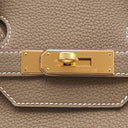 エルメス HERMES バーキン35 エトゥープ トゴ ハンドバッグ ゴールド金具 グレージュ