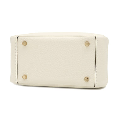 エルメス HERMES リンディ 2 ミニ 20 クレーム トリヨンクレマンス ショルダーバッグ ゴールド金具 白