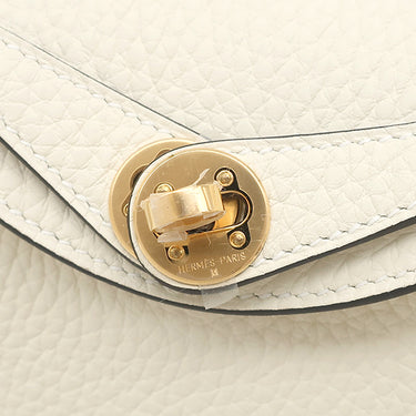 エルメス HERMES リンディ 2 ミニ 20 クレーム トリヨンクレマンス ショルダーバッグ ゴールド金具 白