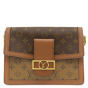 ルイヴィトン LOUIS VUITTON ドーフィーヌ MM M45958 ブラウン×ベージュ モノグラムキャンバス モノグラムリバースキャンバス ショルダーバッグ ゴールド金具 茶