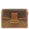 ルイヴィトン LOUIS VUITTON ドーフィーヌ MM M45958 ブラウン×ベージュ モノグラムキャンバス モノグラムリバースキャンバス ショルダーバッグ ゴールド金具 茶