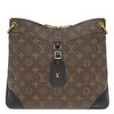ルイヴィトン LOUIS VUITTON オデオン NM MM M45352 モノグラム×ノワール モノグラムキャンバス レザー ショルダーバッグ ゴールド金具 茶 黒 ショルダー