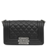 シャネル CHANEL ボーイシャネル 20 A67085 ブラック キャビアスキン ショルダーバッグ ガンメタル金具 チェーンバッグ