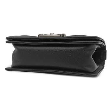 シャネル CHANEL ボーイシャネル 20 A67085 ブラック キャビアスキン ショルダーバッグ ガンメタル金具 チェーンバッグ