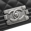 シャネル CHANEL ボーイシャネル 20 A67085 ブラック キャビアスキン ショルダーバッグ ガンメタル金具 チェーンバッグ