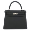 エルメス HERMES ケリー25 内縫い ブラック トゴ 2WAYバッグ シルバー金具 新品 未使用 黒 2026年製
