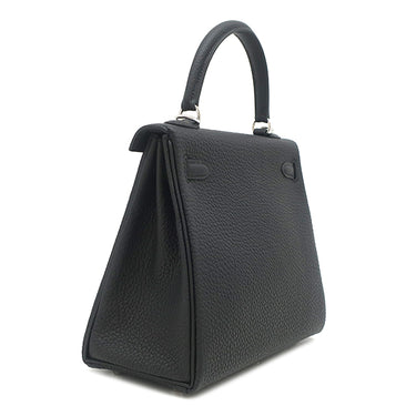 エルメス HERMES ケリー25 内縫い ブラック トゴ 2WAYバッグ シルバー金具 新品 未使用 黒 2026年製
