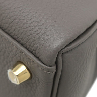 エルメス HERMES ケリー25 内縫い エタン トゴ 2WAYバッグ ゴールド金具 グレージュ 2025年製