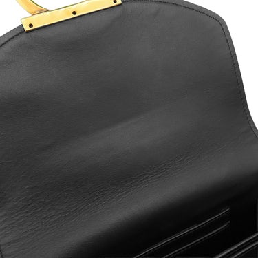 サルヴァトーレ・フェラガモ Salvatore Ferragamo マーゴット 21H766 ブラック レザー ショルダーバッグ ゴールド金具 ガンチーニ 黒