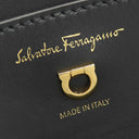 サルヴァトーレ・フェラガモ Salvatore Ferragamo マーゴット 21H766 ブラック レザー ショルダーバッグ ゴールド金具 ガンチーニ 黒