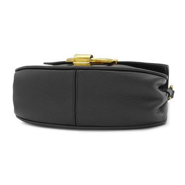 サルヴァトーレ・フェラガモ Salvatore Ferragamo マーゴット 21H766 ブラック レザー ショルダーバッグ ゴールド金具 ガンチーニ 黒