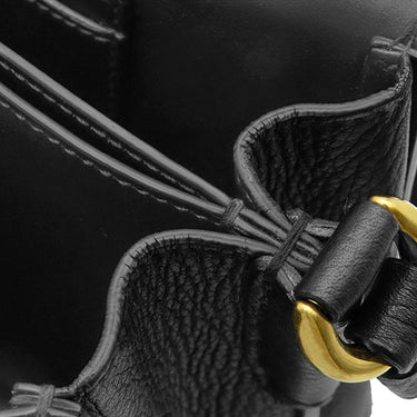 サルヴァトーレ・フェラガモ Salvatore Ferragamo マーゴット 21H766 ブラック レザー ショルダーバッグ ゴールド金具 ガンチーニ 黒