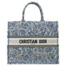 クリスチャン・ディオール Christian Dior ブックトート ラージ M1286ZRXR_M49E ブルー コットン トートバッグ 青 エンブロイダリー ボタニカル柄