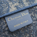 クリスチャン・ディオール Christian Dior ブックトート ラージ M1286ZRXR_M49E ブルー コットン トートバッグ 青 エンブロイダリー ボタニカル柄