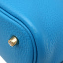 エルメス HERMES ピコタンロック MM 22 ブルーザンジバル トリヨンクレマンス ハンドバッグ ゴールド金具 水色 鍵・カデナ欠品