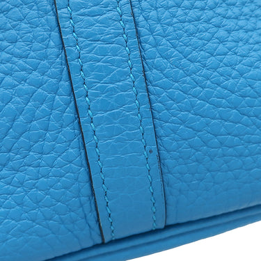 エルメス HERMES ピコタンロック MM 22 ブルーザンジバル トリヨンクレマンス ハンドバッグ ゴールド金具 水色 鍵・カデナ欠品