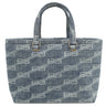 バレンシアガ BALENCIAGA BBモノグラム シグネチャー スモール ショッパー 702699 ライトブルー デニム 2WAYバッグ シルバー金具 トートバッグ ショルダー