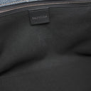 バレンシアガ BALENCIAGA BBモノグラム シグネチャー スモール ショッパー 702699 ライトブルー デニム 2WAYバッグ シルバー金具 トートバッグ ショルダー