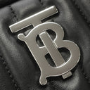 バーバリー BURBERRY ローラ ミニ キルティング カメラバッグ ブラック レザー ショルダーバッグ シルバー金具 黒 チェーンショルダー