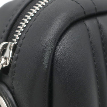 バーバリー BURBERRY ローラ ミニ キルティング カメラバッグ ブラック レザー ショルダーバッグ シルバー金具 黒 チェーンショルダー