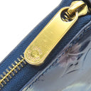 ルイヴィトン LOUIS VUITTON イカットフラワー ジッピーウォレット M90018 グランブルー モノグラムヴェルニ 長財布 ゴールド金具 青 花柄