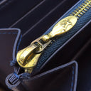 ルイヴィトン LOUIS VUITTON イカットフラワー ジッピーウォレット M90018 グランブルー モノグラムヴェルニ 長財布 ゴールド金具 青 花柄