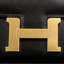 エルメス HERMES コンスタンス3 ミニ ミロワール ブラック ボックスカーフ ショルダーバッグ ゴールド金具 黒 2025年製