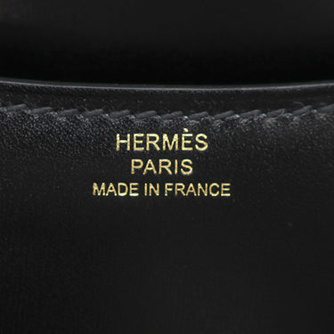 エルメス HERMES コンスタンス3 ミニ ミロワール ブラック ボックスカーフ ショルダーバッグ ゴールド金具 黒 2025年製