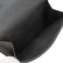 ルイヴィトン LOUIS VUITTON ポルトフォイユ ロックミニ M63921 ブラック カーフ 三つ折り財布 シルバー金具 黒 コンパクトウォレット