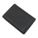 ルイヴィトン LOUIS VUITTON ポルトフォイユ ロックミニ M63921 ブラック カーフ 三つ折り財布 シルバー金具 黒 コンパクトウォレット