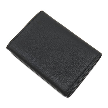 ルイヴィトン LOUIS VUITTON ポルトフォイユ ロックミニ M63921 ブラック カーフ 三つ折り財布 シルバー金具 黒 コンパクトウォレット