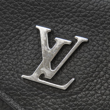 ルイヴィトン LOUIS VUITTON ポルトフォイユ ロックミニ M63921 ブラック カーフ 三つ折り財布 シルバー金具 黒 コンパクトウォレット