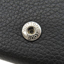 ルイヴィトン LOUIS VUITTON ポルトフォイユ ロックミニ M63921 ブラック カーフ 三つ折り財布 シルバー金具 黒 コンパクトウォレット