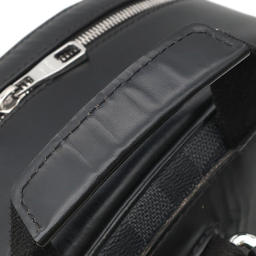 ルイヴィトン LOUIS VUITTON ジョッシュ N41473 ダミエグラフィット ダミエグラフィットキャンバス レザー リュック・デイパック シルバー金具 バックパック 黒