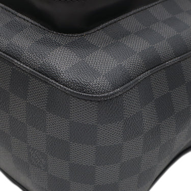 ルイヴィトン LOUIS VUITTON ジョッシュ N41473 ダミエグラフィット ダミエグラフィットキャンバス レザー リュック・デイパック シルバー金具 バックパック 黒