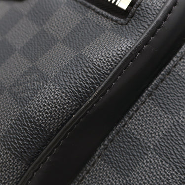 ルイヴィトン LOUIS VUITTON ジョッシュ N41473 ダミエグラフィット ダミエグラフィットキャンバス レザー リュック・デイパック シルバー金具 バックパック 黒