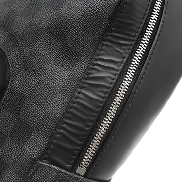 ルイヴィトン LOUIS VUITTON ジョッシュ N41473 ダミエグラフィット ダミエグラフィットキャンバス レザー リュック・デイパック シルバー金具 バックパック 黒