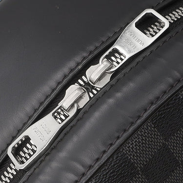 ルイヴィトン LOUIS VUITTON ジョッシュ N41473 ダミエグラフィット ダミエグラフィットキャンバス レザー リュック・デイパック シルバー金具 バックパック 黒