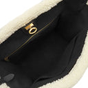 ルイヴィトン LOUIS VUITTON オンマイサイド MM M58908 ブラック×ホワイト レザー シアリング 2WAYバッグ ゴールド金具 黒 白 ファー ベルベット