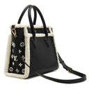ルイヴィトン LOUIS VUITTON オンマイサイド MM M58908 ブラック×ホワイト レザー シアリング 2WAYバッグ ゴールド金具 黒 白 ファー ベルベット