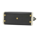 ルイヴィトン LOUIS VUITTON オンマイサイド MM M58908 ブラック×ホワイト レザー シアリング 2WAYバッグ ゴールド金具 黒 白 ファー ベルベット