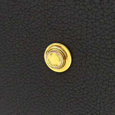 ルイヴィトン LOUIS VUITTON オンマイサイド MM M58908 ブラック×ホワイト レザー シアリング 2WAYバッグ ゴールド金具 黒 白 ファー ベルベット