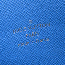 ルイヴィトン LOUIS VUITTON アルファ ウェアラブル ウォレット N60414 ブルー レザー ダミエグラフィットジャイアントキャンバス ショルダーバッグ シルバー金具 カード入れ