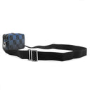 ルイヴィトン LOUIS VUITTON アルファ ウェアラブル ウォレット N60414 ブルー レザー ダミエグラフィットジャイアントキャンバス ショルダーバッグ シルバー金具 カード入れ