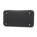 エルメス HERMES バーキン30 ブラック トゴ ハンドバッグ シルバー金具 黒